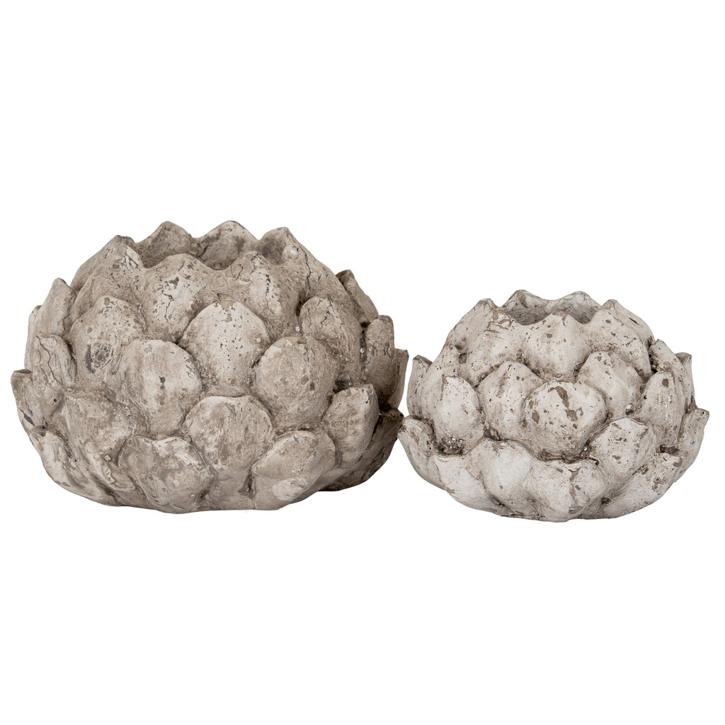 Stone Effect Acorn Tea Light Holder