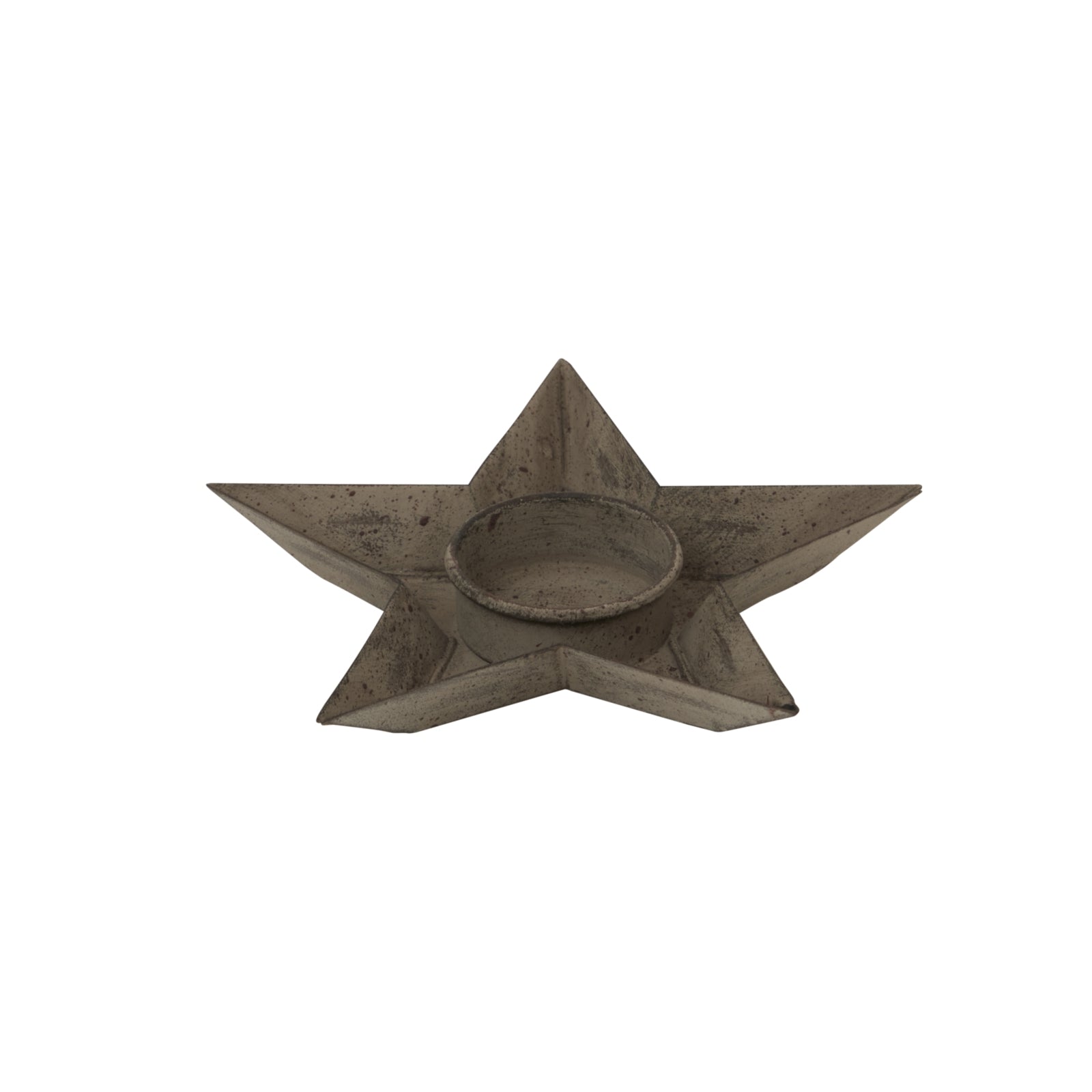 Rustic Metal Star Tealight Holder