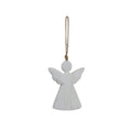 Whitewashed Rustic Hanging Angel