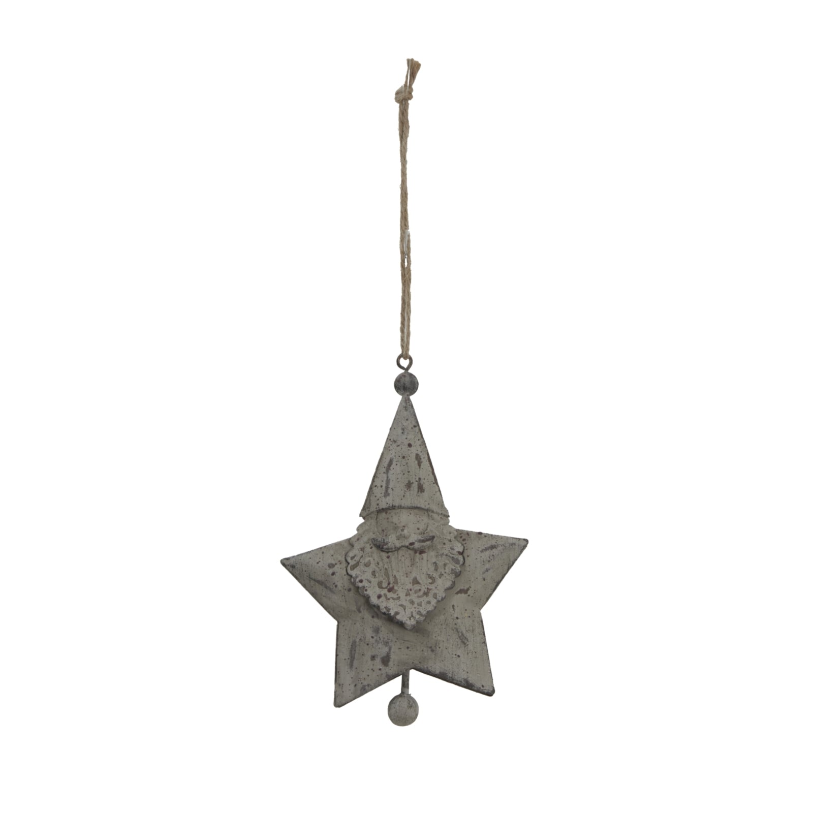 Rustic Hanging Santa Star