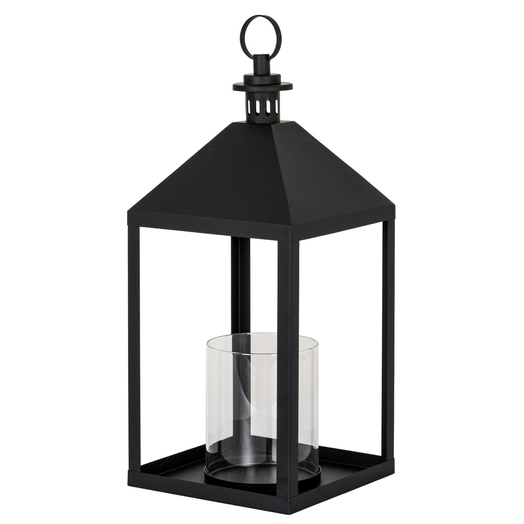 Astra Large Lantern With Glass Candle Holder