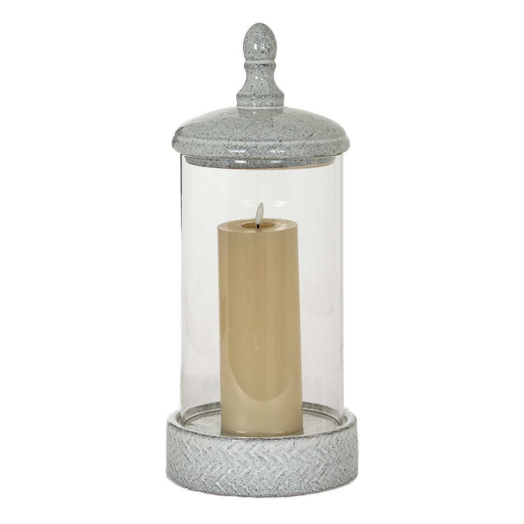 Sona Large Hurricane Lantern With Lid