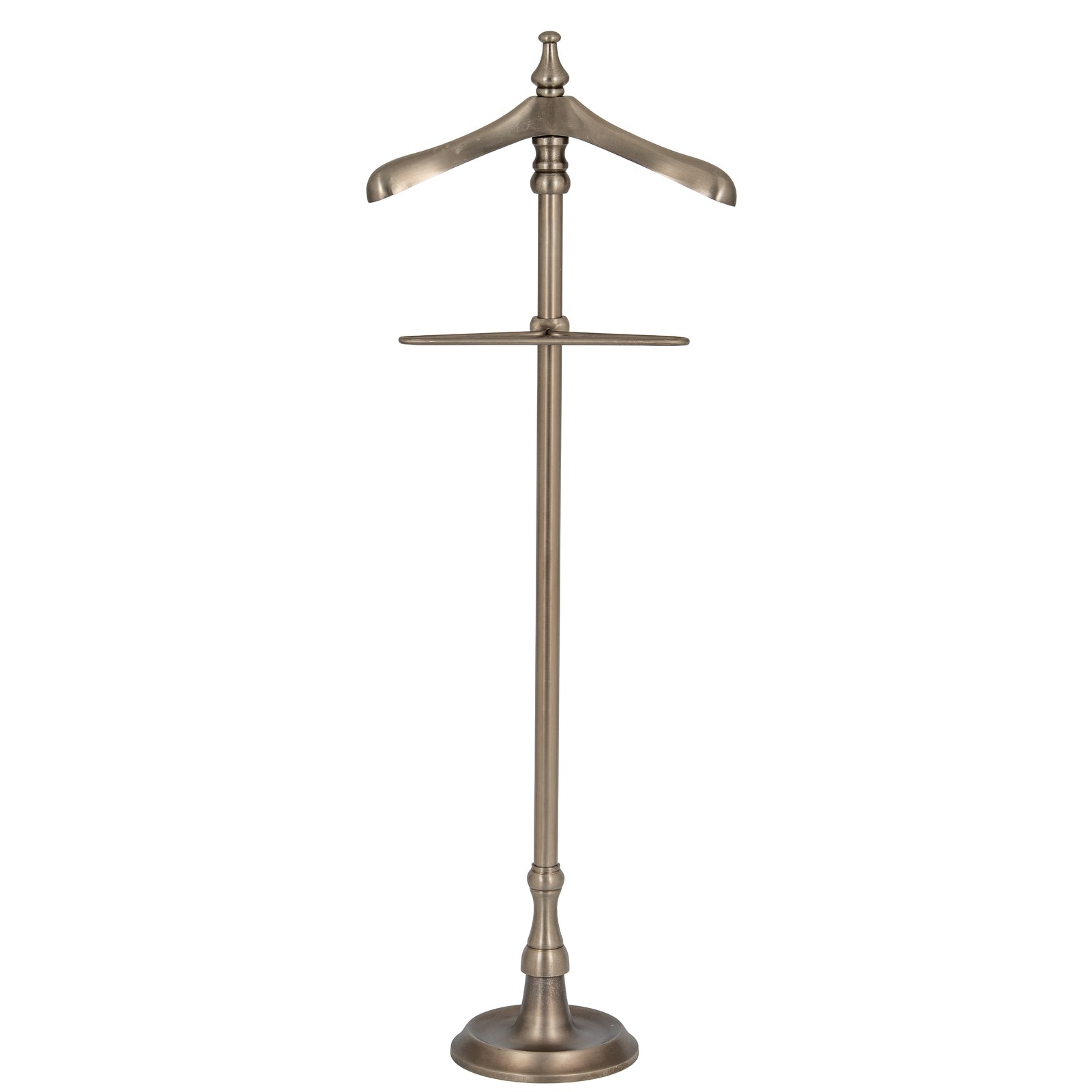 Antiqued Silver Valet Stand