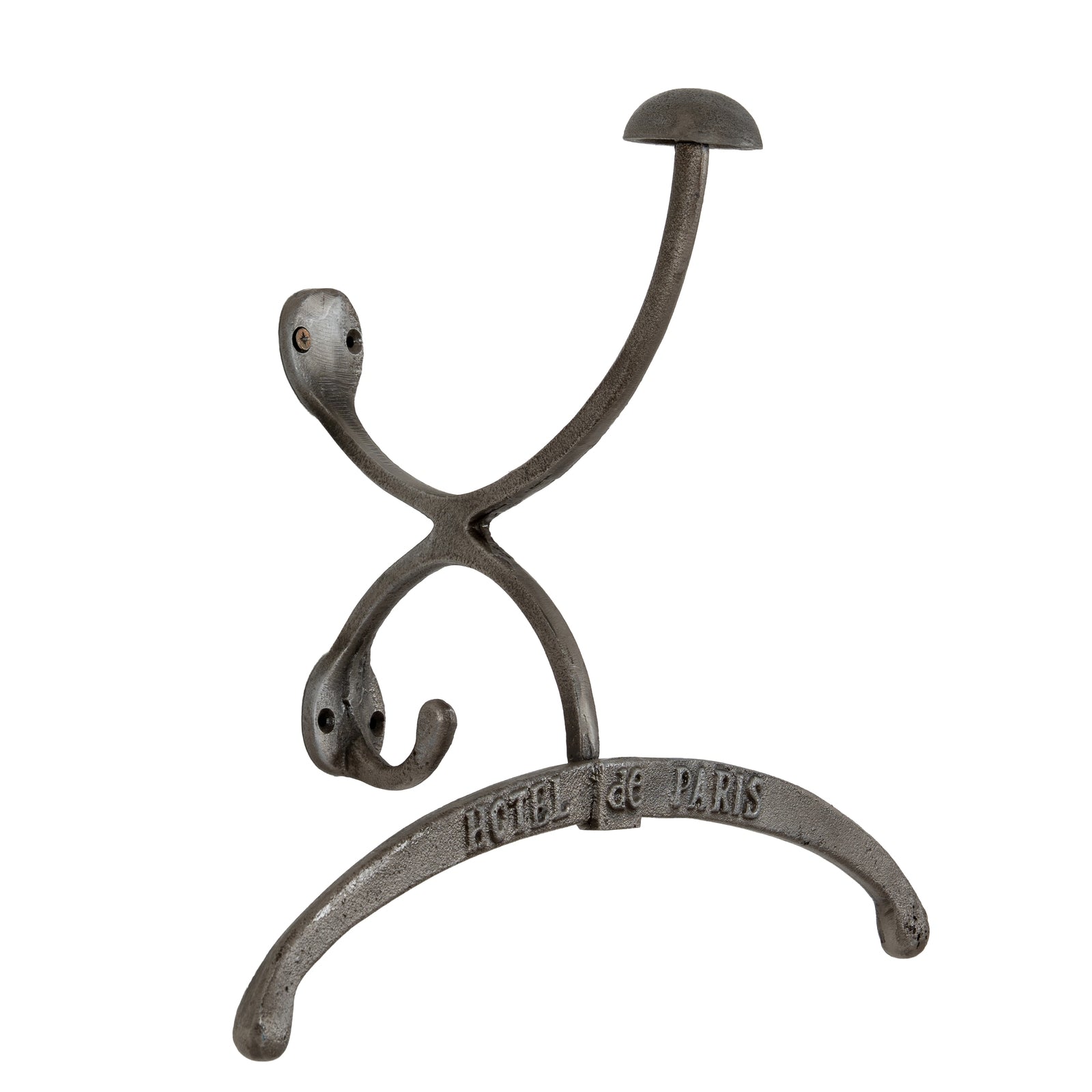 Antiqued Silver Coat Hanger With Hook