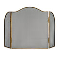 Antiqued Brass Large  Fire Screen