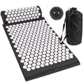 Acupressure Mat, Pillow and Ball Set - Black