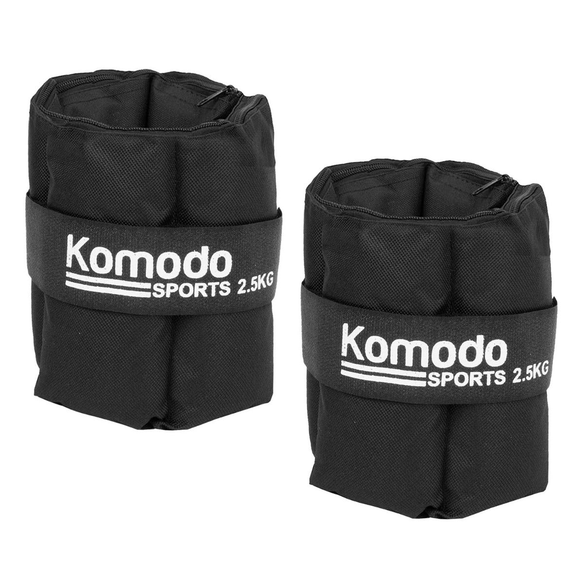 Black Adjustable Ankle Weights - Max 5kg