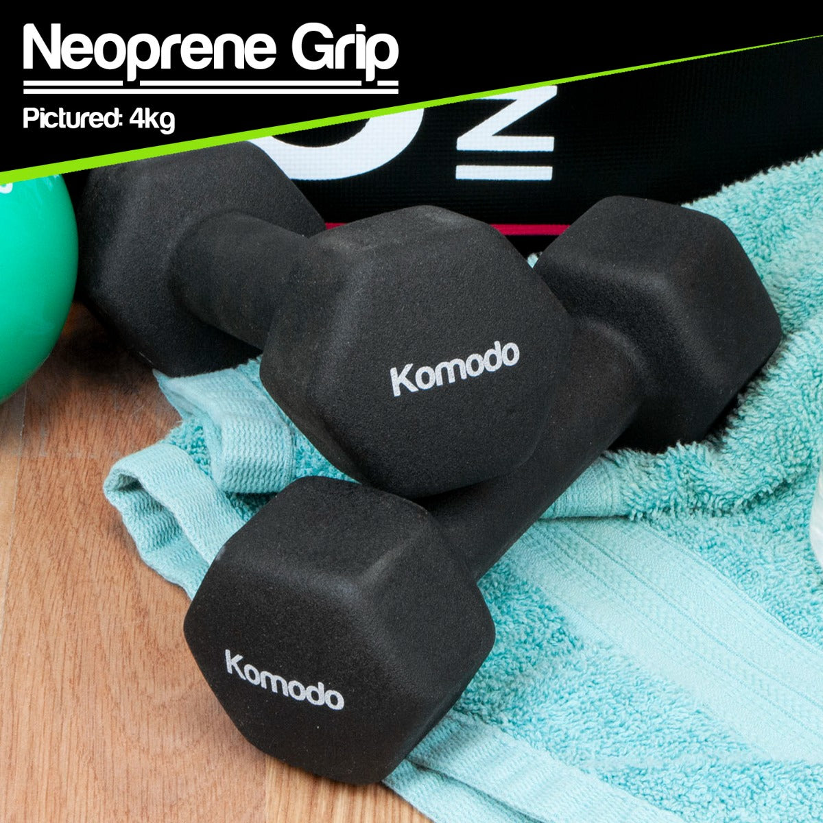 2x 0.5kg Neoprene Dumbbells