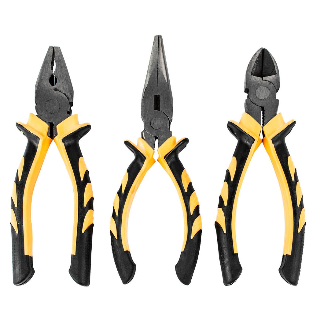 3 Pieces Soft Grip Pliers Set